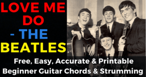 The Beatles, Love Me Do Chords