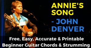 John Denver, Annies Song Chords