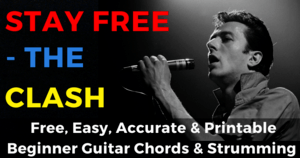 The Clash Stay Free Chords
