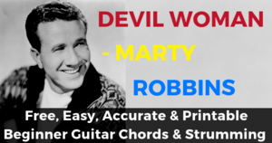 Marty Robbins, Devil Woman Chords
